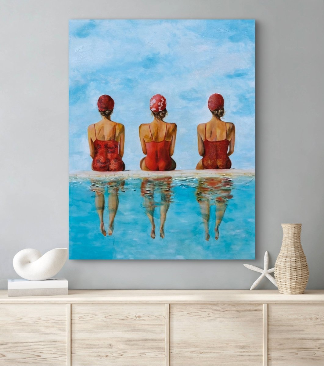 Bathing Babes (Canvas Print) - Shazzy Campbell Art