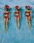 Bathing Beauties (Canvas Print) - Shazzy Campbell Art