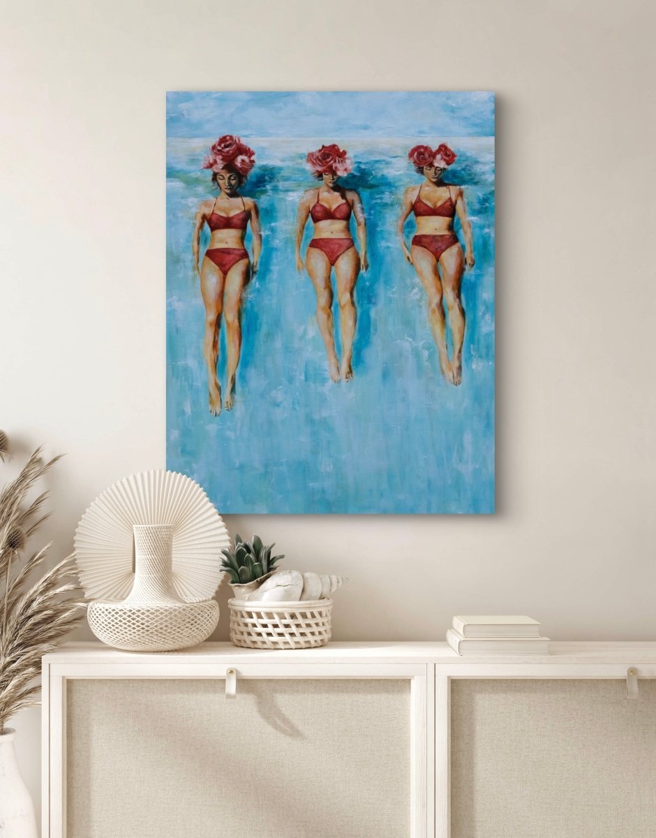 Bathing Beauties (Canvas Print) - Shazzy Campbell Art