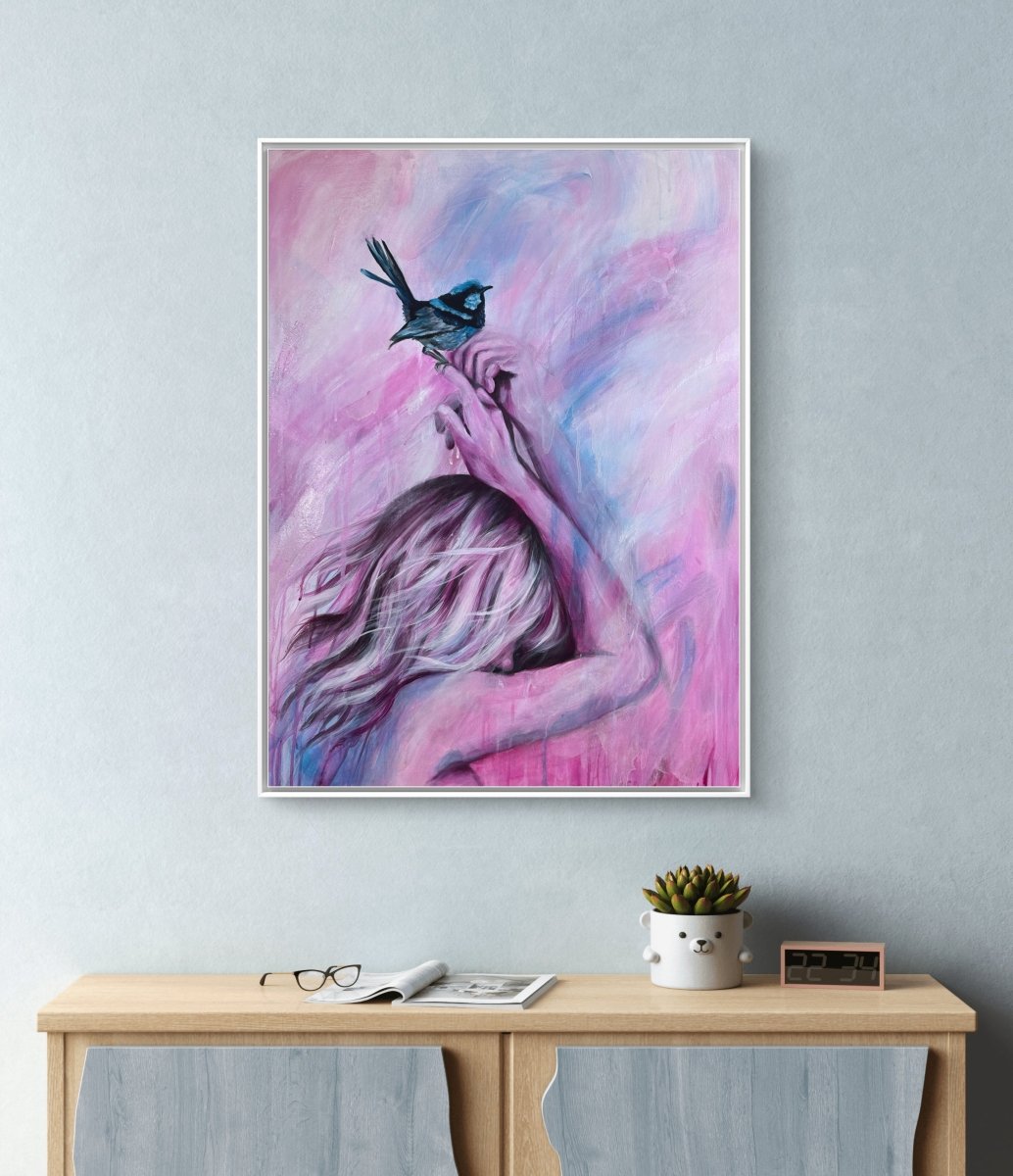 Bluebirds Touch (Canvas Print) - Shazzy Campbell Art