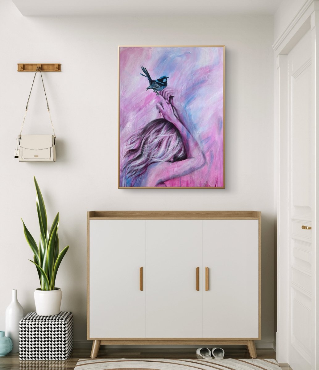 Bluebirds Touch (Canvas Print) - Shazzy Campbell Art