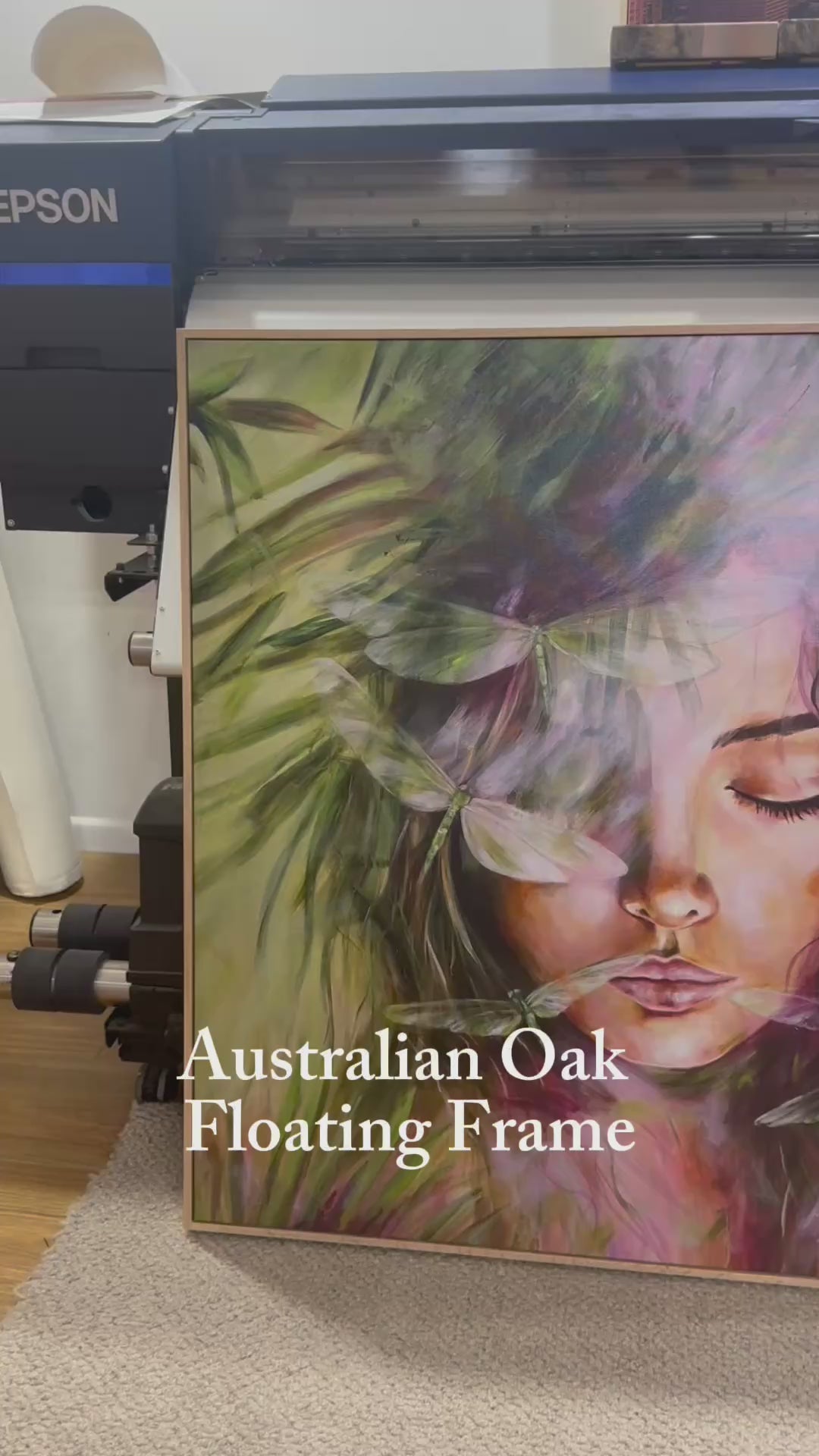 Floating frame
Australian Oak
Canvas Print
Wood
Frame