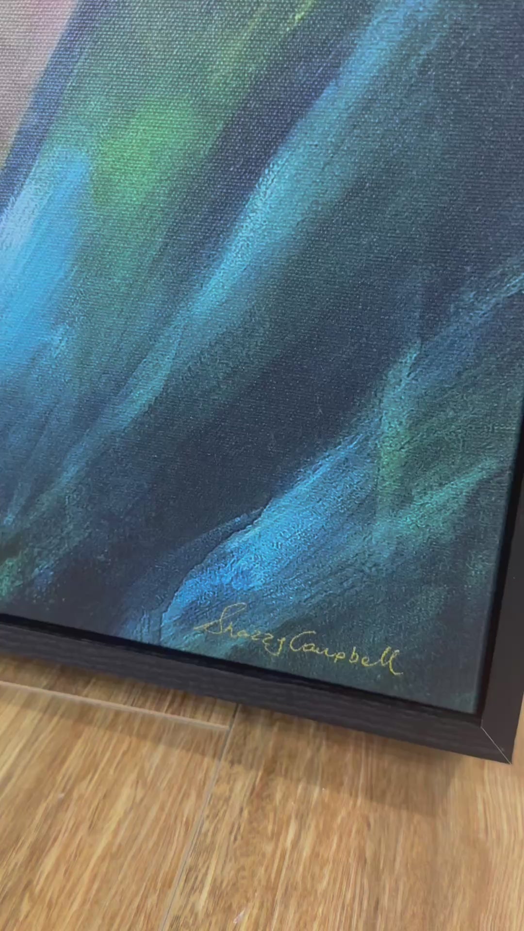 Breakthrough - brave - floating frame - flower art