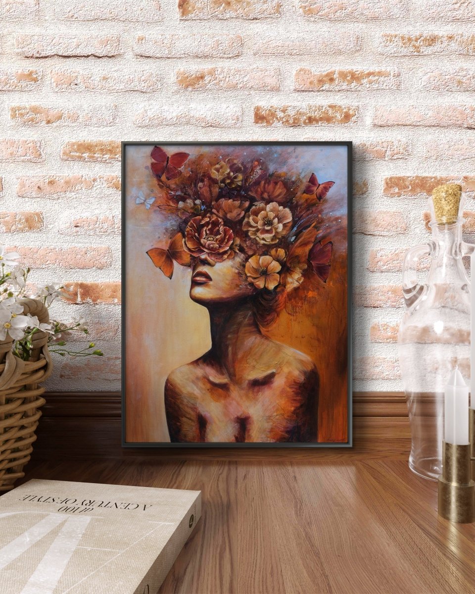 She Bloomed Anyway (Canvas Print) - Shazzy Campbell Art