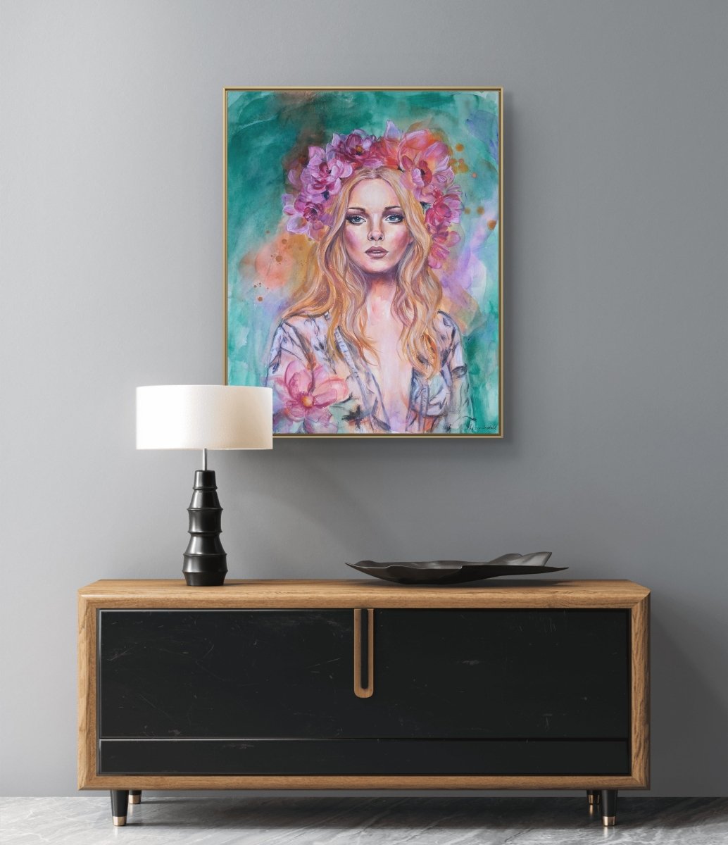 She Knows Her Worth (Canvas Print) - Shazzy Campbell Art