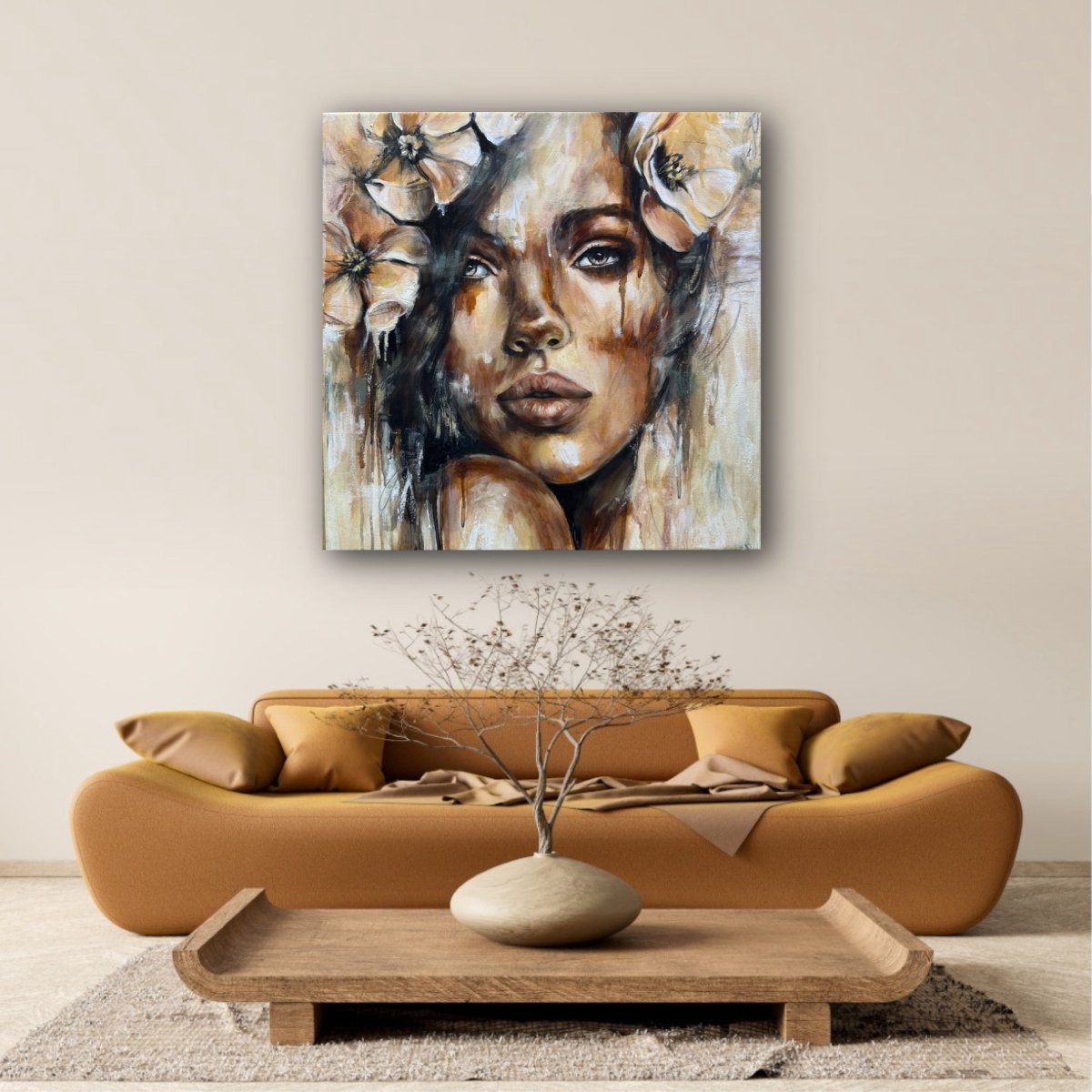The Fox and the Flowers (Canvas Print) - Shazzy Campbell Art