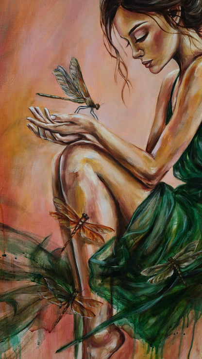 Citrus Sky, Emerald Soul (Fine Art Print)