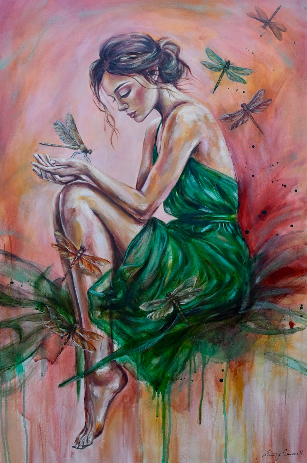 Citrus Sky, Emerald Soul (Fine Art Print)