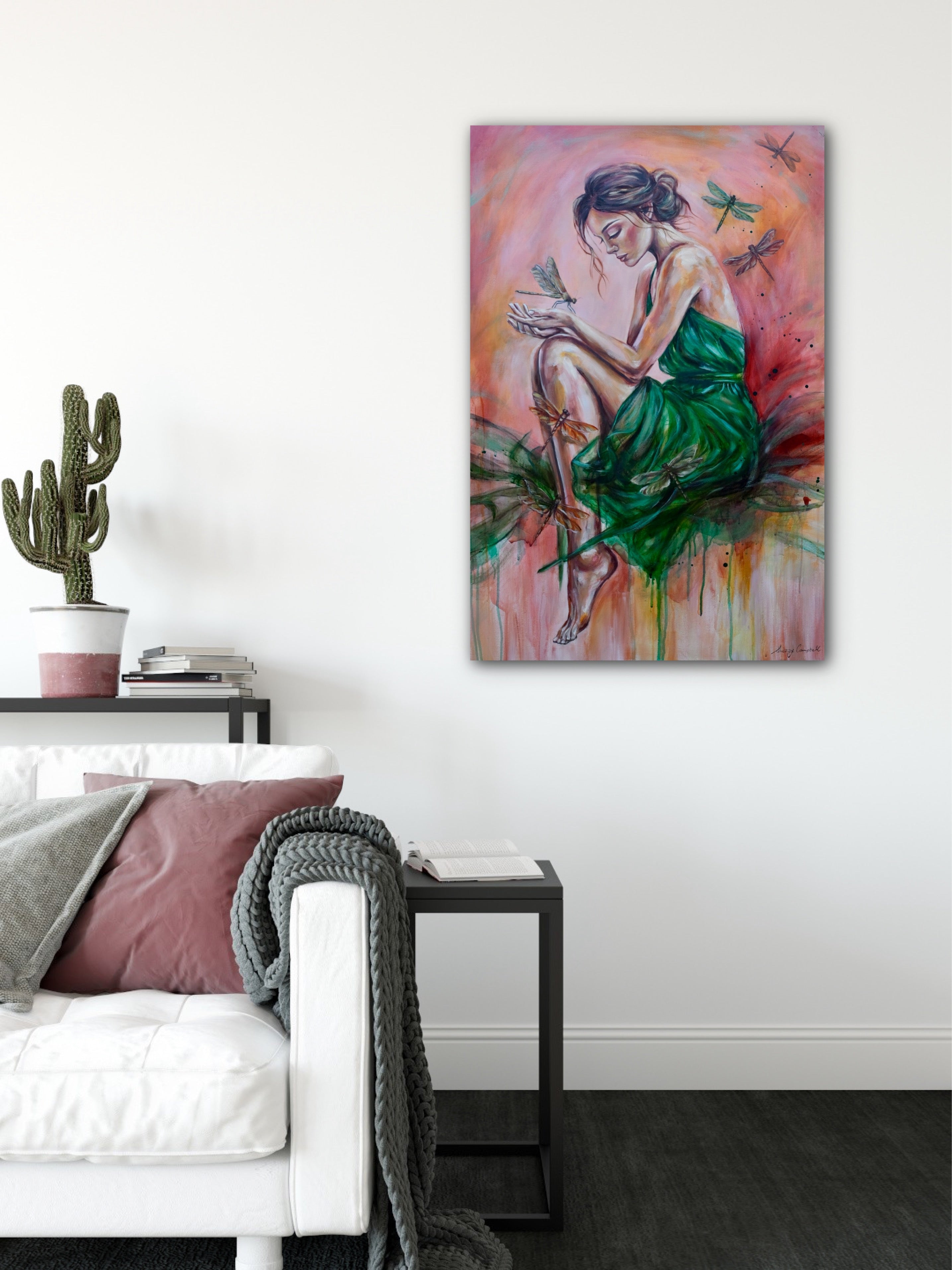 Citrus Sky, Emerald Soul (Canvas Print)