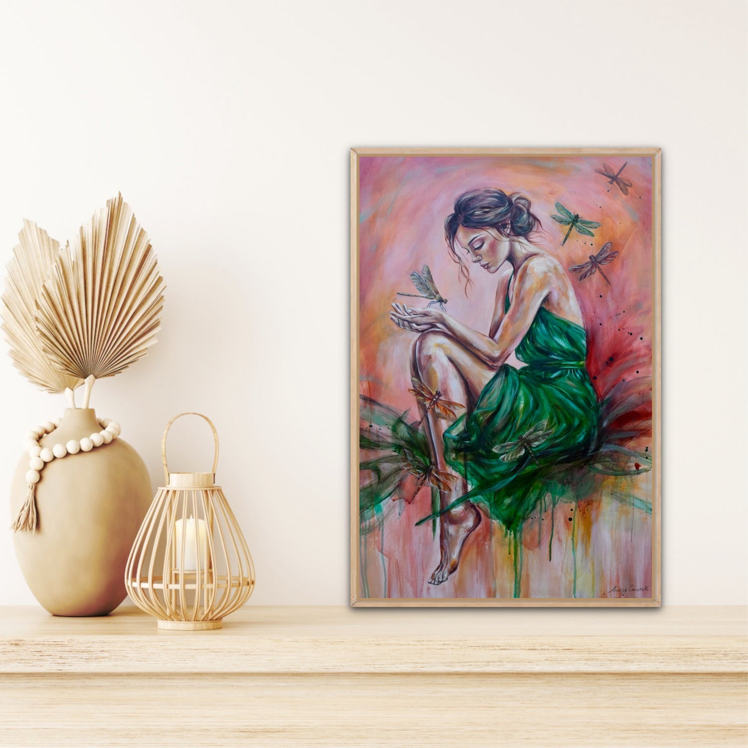 Citrus Sky, Emerald Soul (Canvas Print)