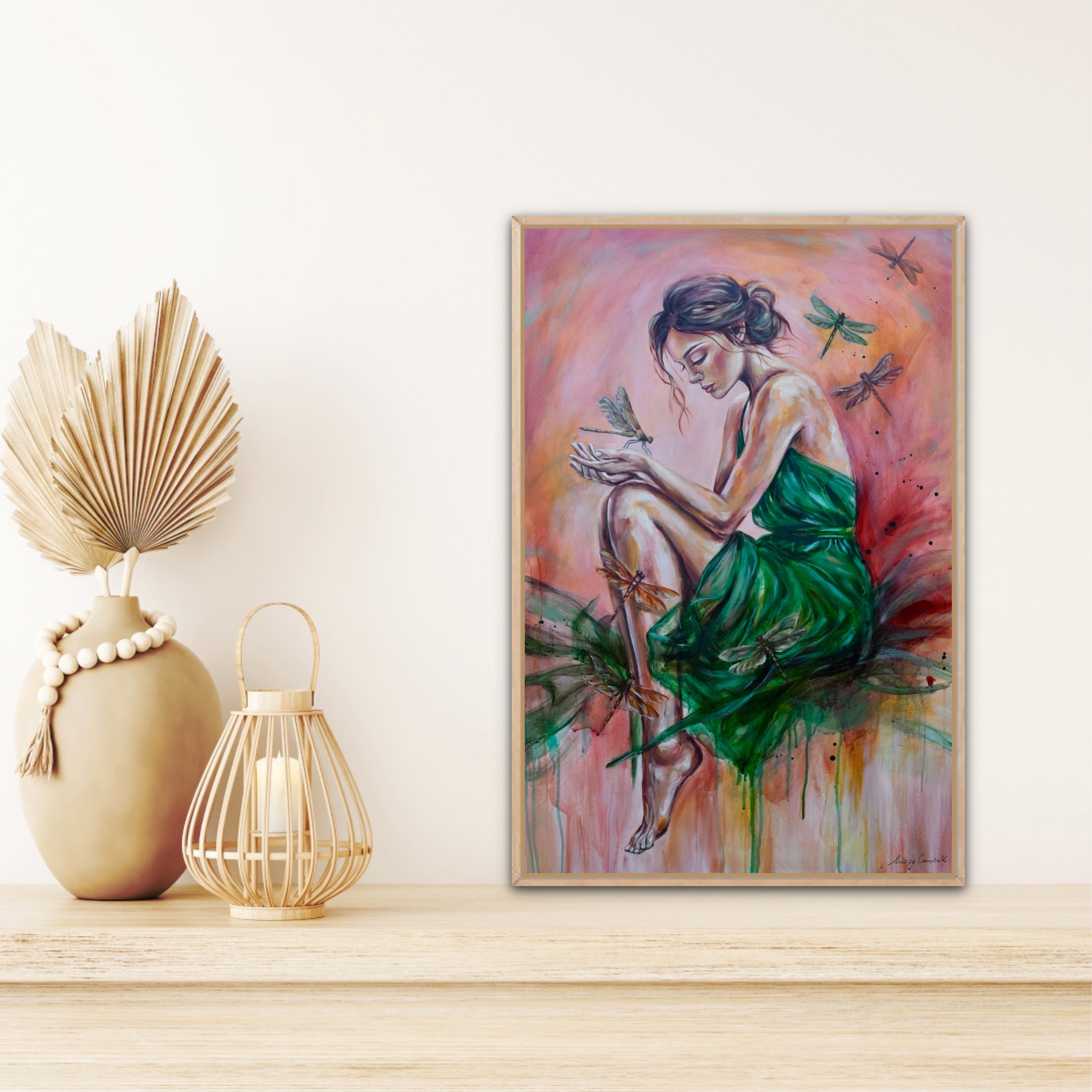 Citrus Sky, Emerald Soul (Canvas Print)