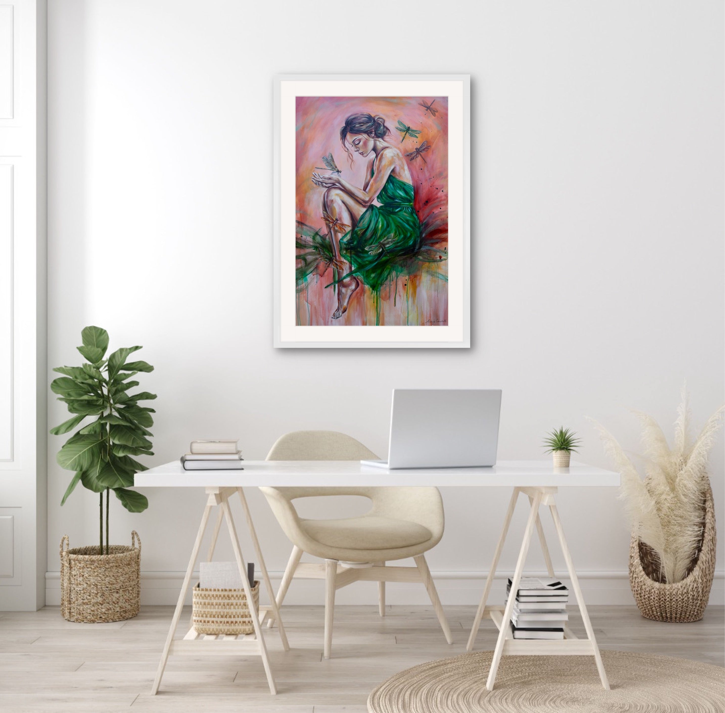 Citrus Sky, Emerald Soul (Fine Art Print)