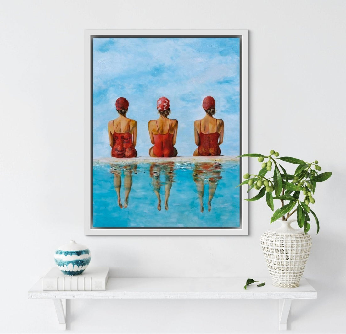 Bathing Babes (Canvas Print) - Shazzy Campbell Art