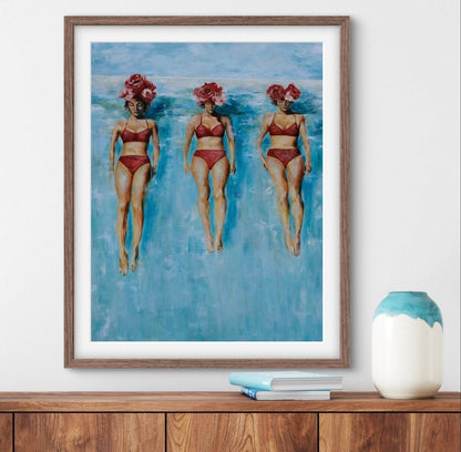 Bathing Beauties (Fine Art Print) - Shazzy Campbell Art