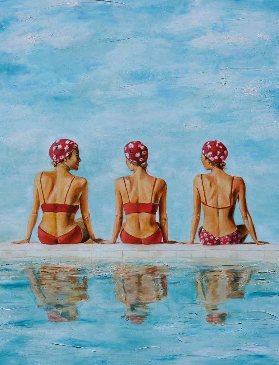 Bathing Besties (Canvas Print) - Shazzy Campbell Art