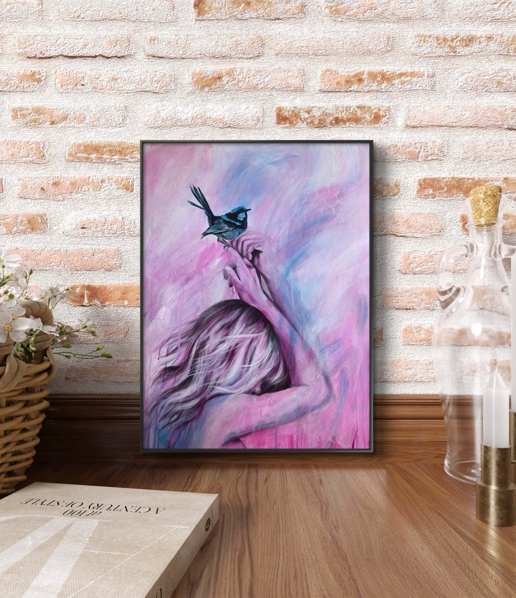 Bluebirds Touch (Canvas Print) - Shazzy Campbell Art