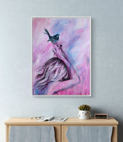 Bluebirds Touch (Canvas Print) - Shazzy Campbell Art