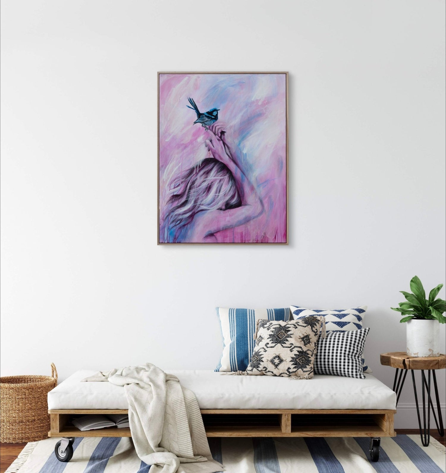 Bluebird’s Touch (Fine Art Print) - Shazzy Campbell Art