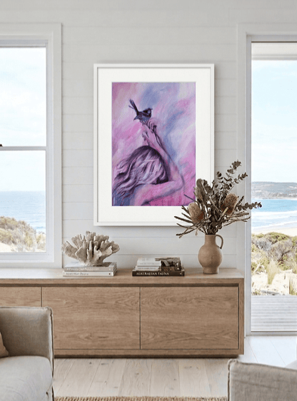 Bluebirds Touch (Fine Art Print) - Shazzy Campbell Art