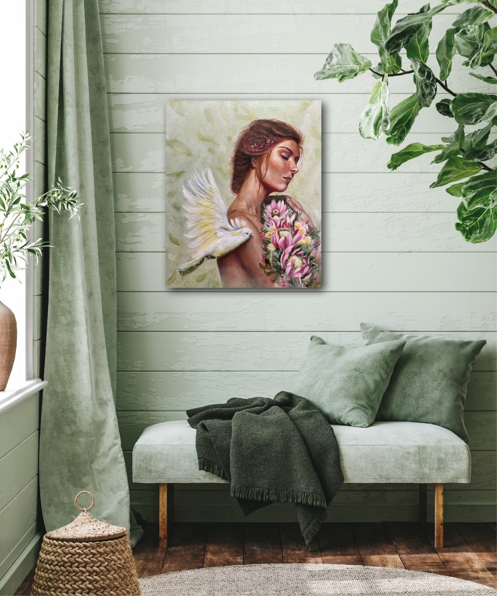 Blush and Bloom (Canvas Print) - Shazzy Campbell Art