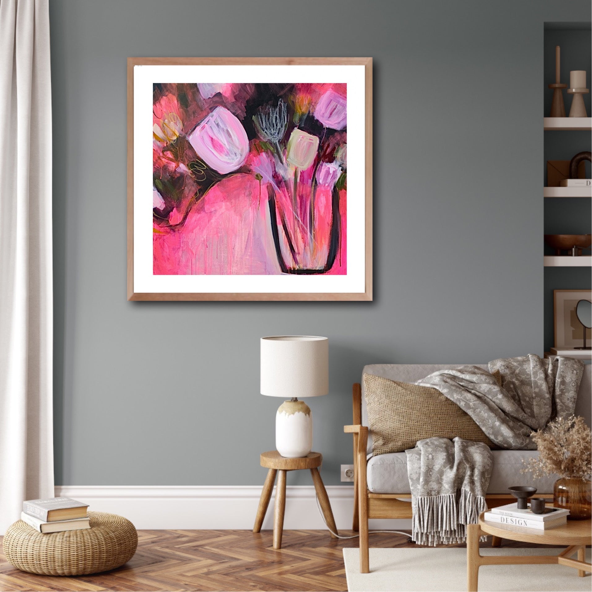 Calm in Pink (Fine Art Print) - Shazzy Campbell Art