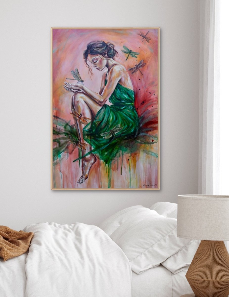 Citrus Sky, Emerald Soul (Canvas Print) - Shazzy Campbell Art