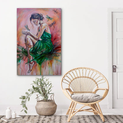 Citrus Sky, Emerald Soul (Canvas Print) - Shazzy Campbell Art
