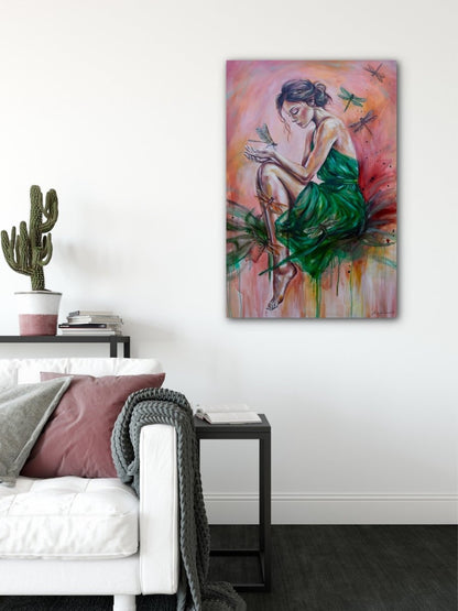 Citrus Sky, Emerald Soul (Canvas Print) - Shazzy Campbell Art