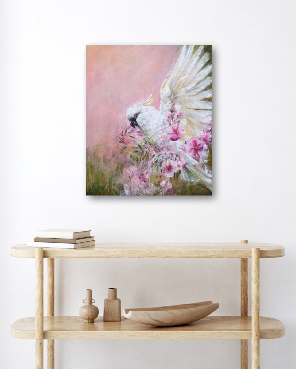 Cockatoo Glow (Canvas Print) - Shazzy Campbell Art