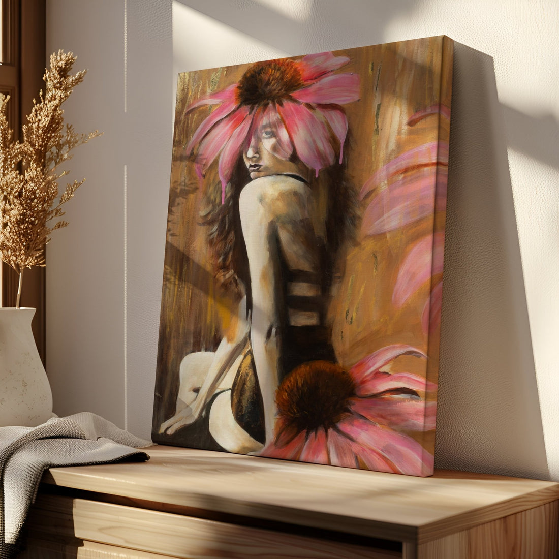 Coneflower Maiden (Canvas Print) - Shazzy Campbell Art