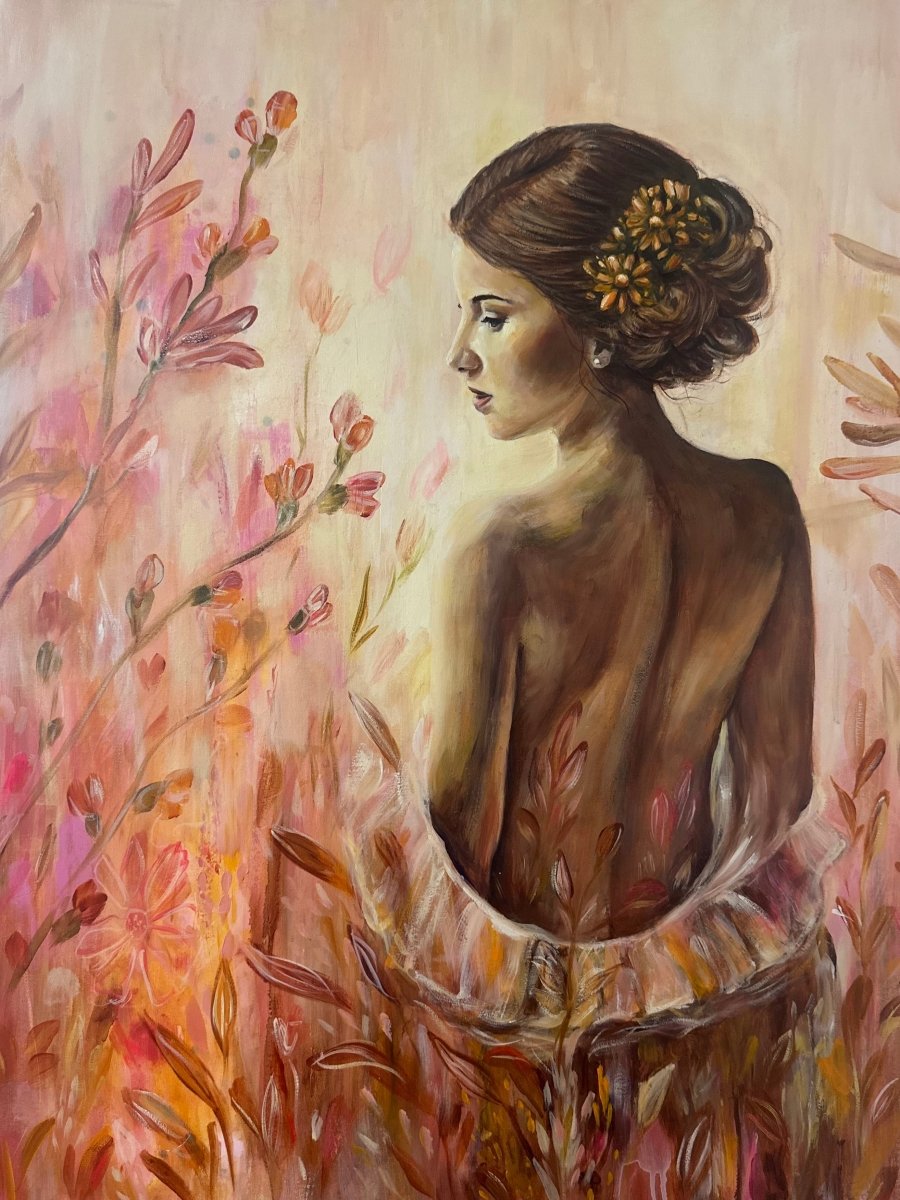 Daydream Amongst the Flowers (Canvas Print) - Shazzy Campbell Art
