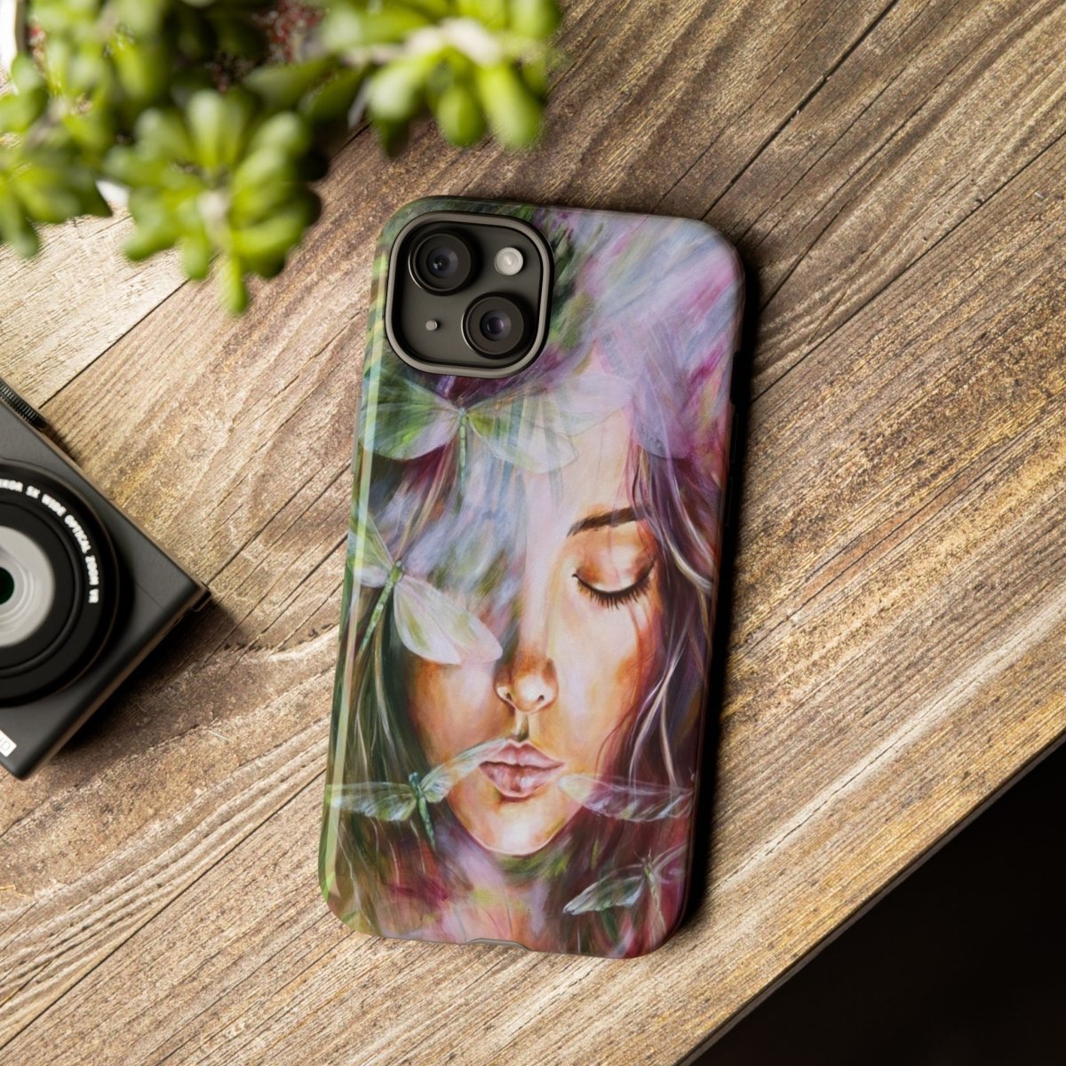 Fly with Strength Phone Case - Have the Dragonflies watch over you, wherever you take your phone - Shazzy Campbell Art