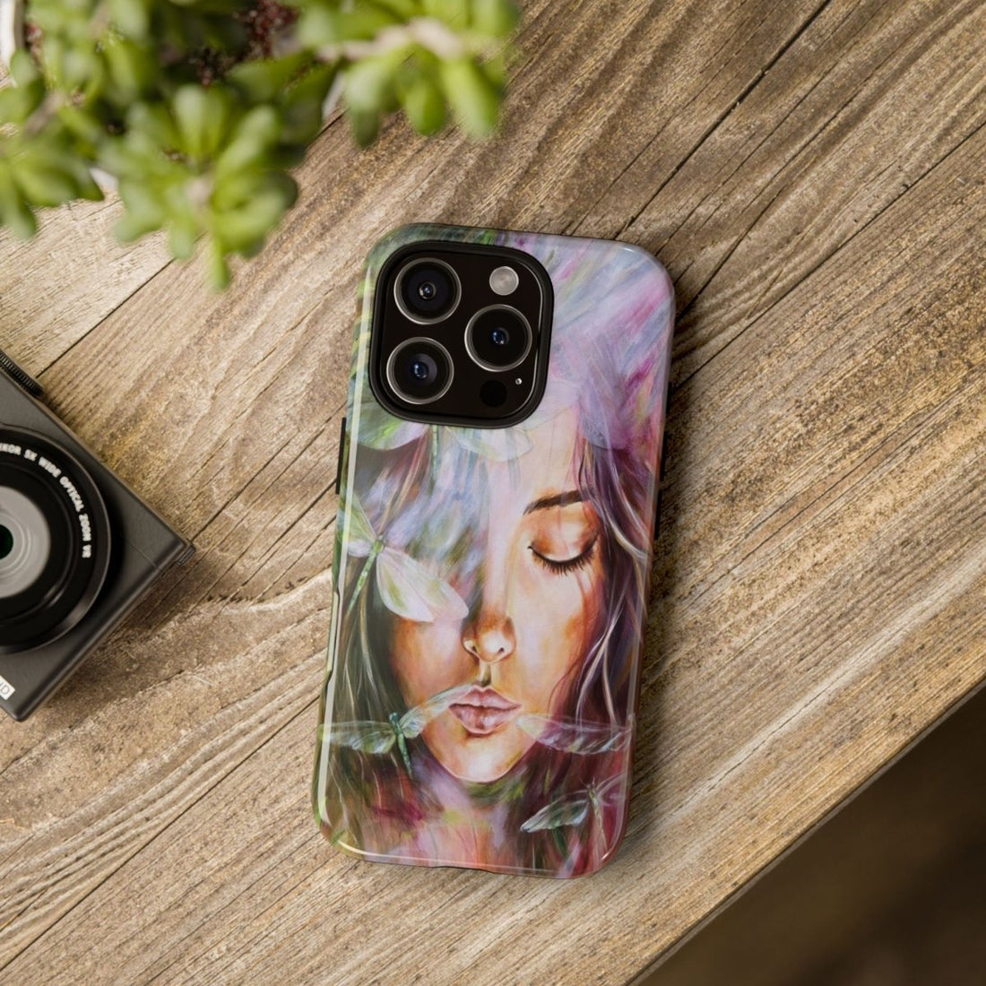 Fly with Strength Phone Case - Have the Dragonflies watch over you, wherever you Take your phone - Shazzy Campbell Art