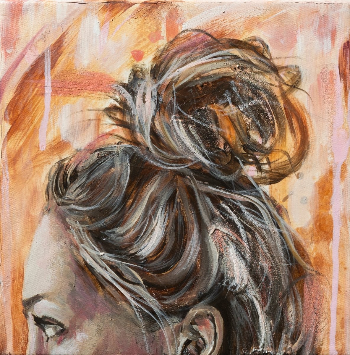 Little Miss Messy Bun - Shazzy Campbell Art