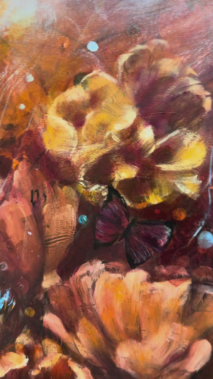 She Bloomed Anyway (Canvas Print)