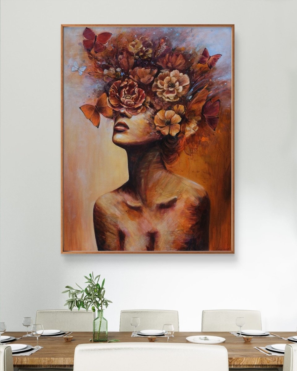 She Bloomed Anyway (Canvas Print) - Shazzy Campbell Art