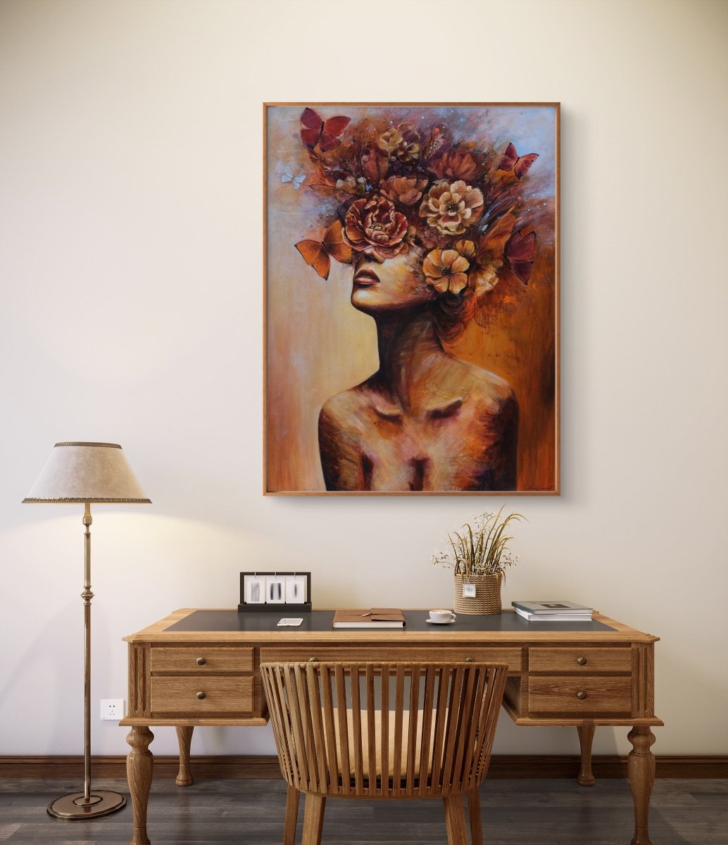 She Bloomed Anyway (Canvas Print) - Shazzy Campbell Art