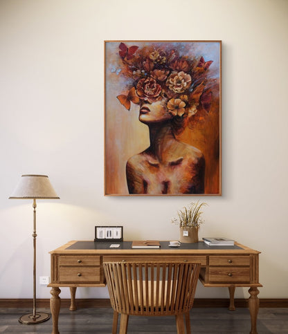 She Bloomed Anyway (Canvas Print) - Shazzy Campbell Art