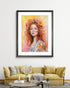 She Is As Wild As Her Red Hair (Fine Art Print) - Shazzy Campbell Art