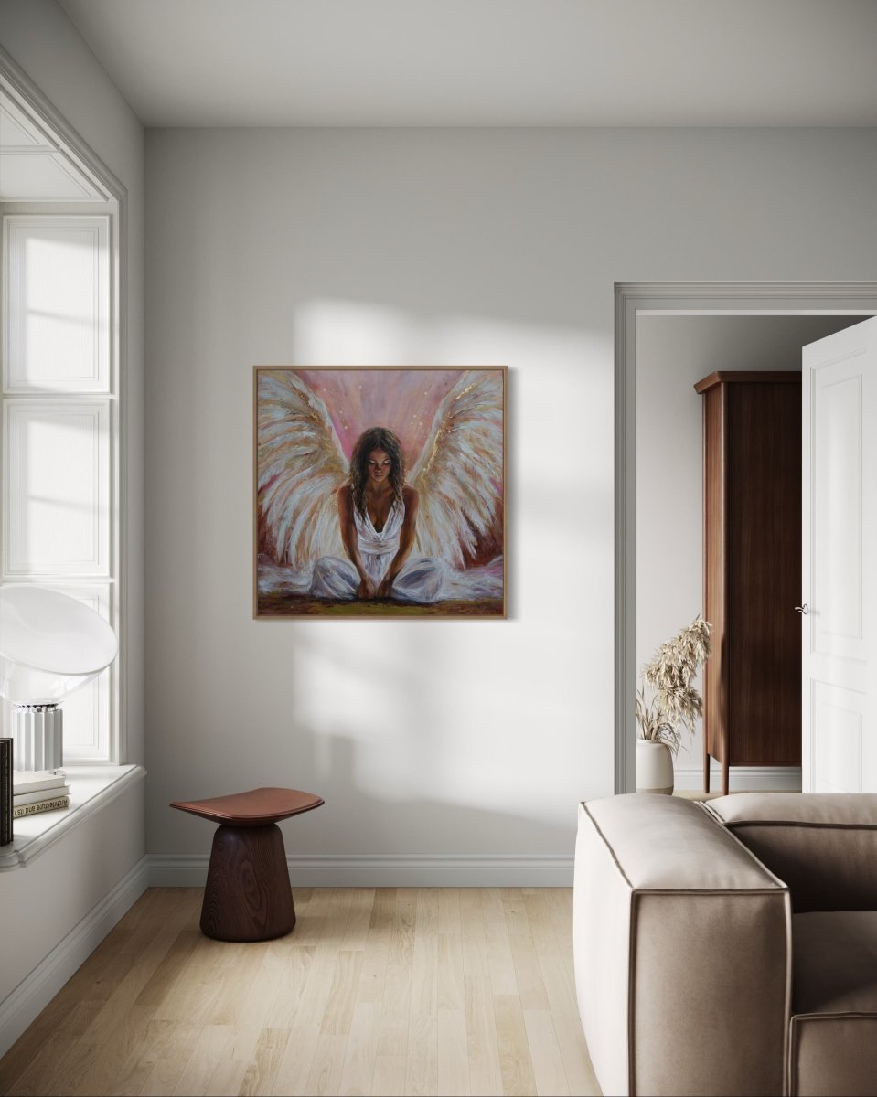 She Is the Angel (Canvas Print) - Shazzy Campbell Art