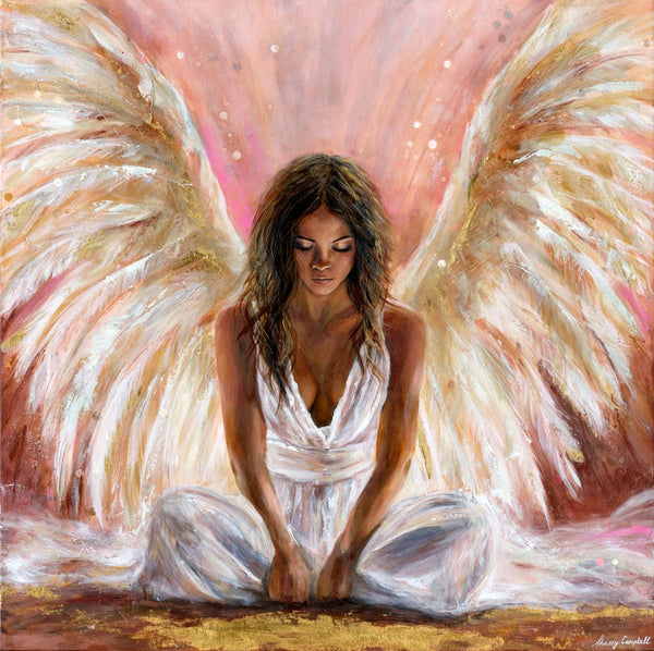 She Is the Angel (Fine Art Print) - Shazzy Campbell Art