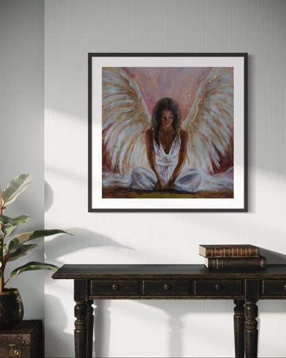 She Is the Angel (Fine Art Print) - Shazzy Campbell Art