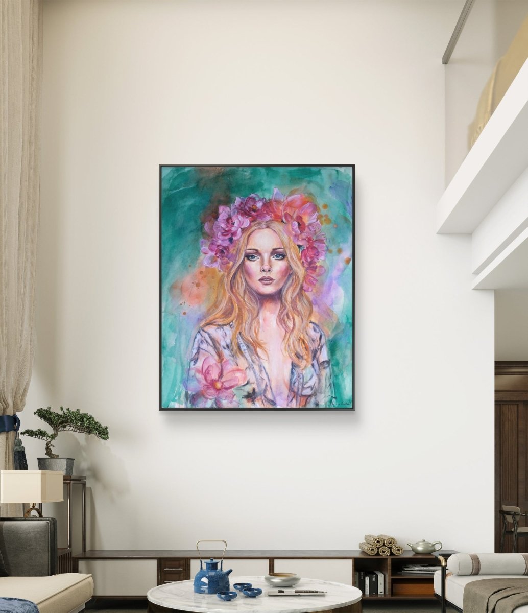 She Knows Her Worth (Canvas Print) - Shazzy Campbell Art