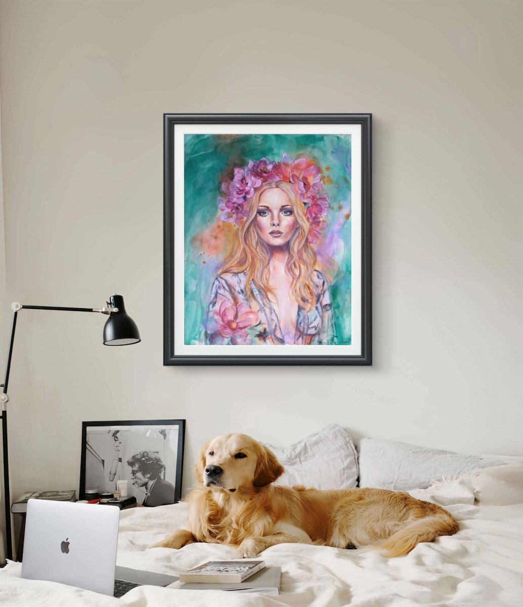 She Knows Her Worth (Fine Art Print) - Shazzy Campbell Art