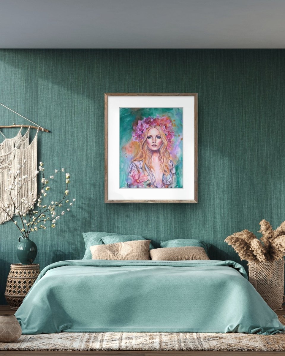 She Knows Her Worth (Fine Art Print) - Shazzy Campbell Art