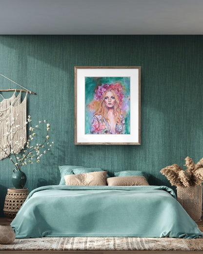 She Knows Her Worth (Fine Art Print) - Shazzy Campbell Art