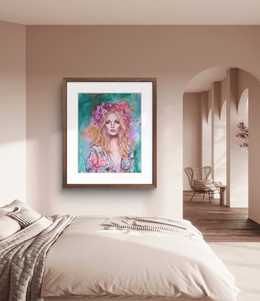 She Knows Her Worth (Fine Art Print) - Shazzy Campbell Art