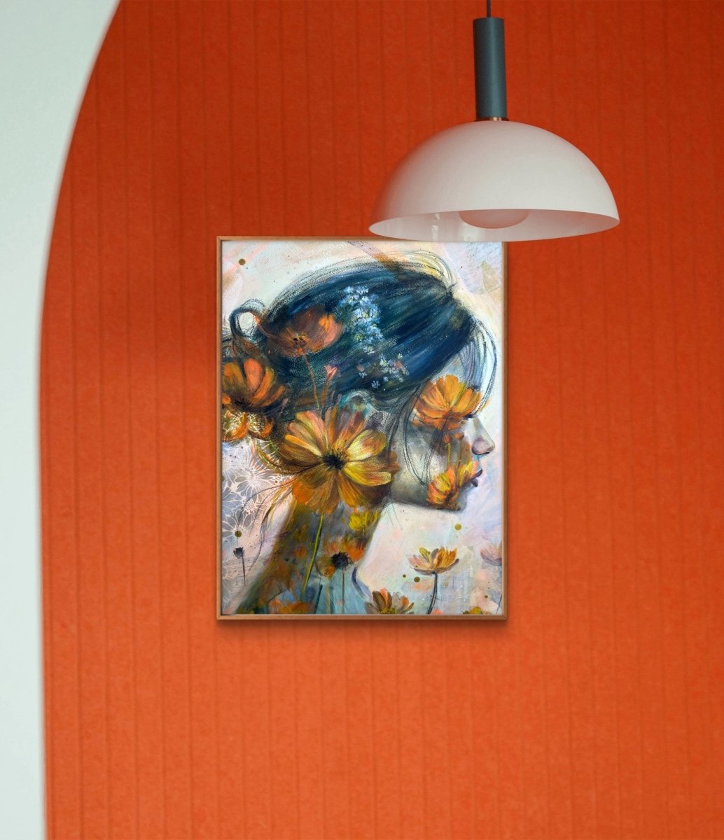 She Wore the Wildflowers (Canvas Print) - Shazzy Campbell Art