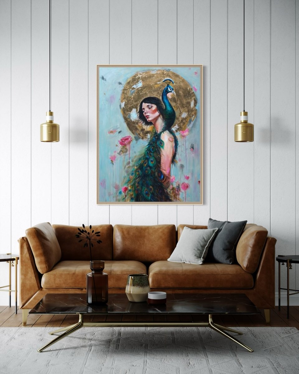 The Feathers Were Always Hers (Canvas Print) - Shazzy Campbell Art