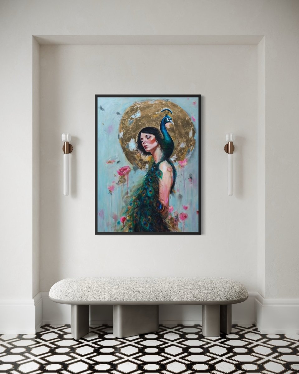 The Feathers Were Always Hers (Canvas Print) - Shazzy Campbell Art